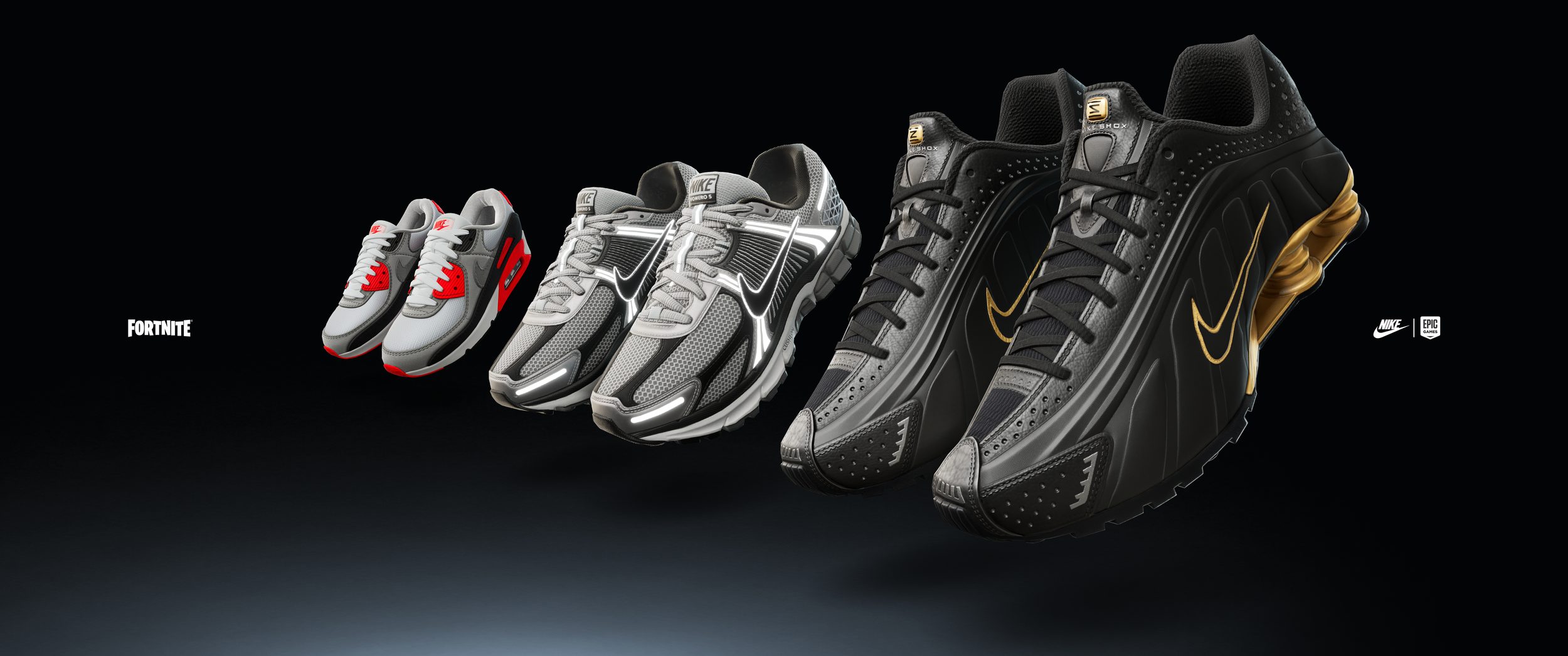 Fortnite Nike footwear render